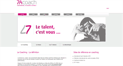 Desktop Screenshot of 7acoach.com